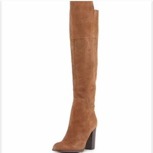 Pour La Victoire Suede Over the Knee Boots
